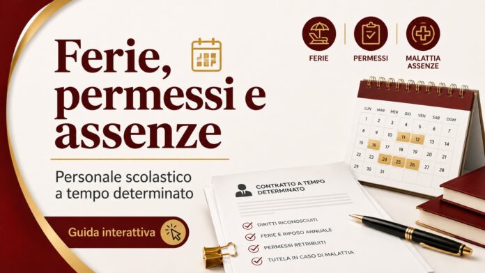 Ferie, permessi e assenze del personale a tempo determinato Ferie, permessi e assenze del personale a tempo determinato