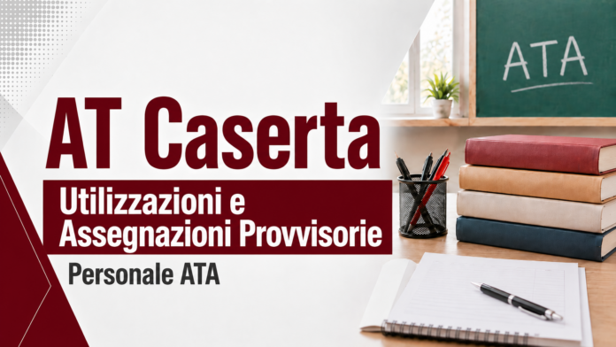 AT Caserta – Elenchi graduati relativi alle utilizzazioni e assegnazioni provvisorie provinciali del personale A.T.A. per l’a.s. 2026/27 AT Caserta – Elenchi graduati relativi alle utilizzazioni e assegnazioni provvisorie provinciali del personale A.T.A. per l’a.s. 2026/27